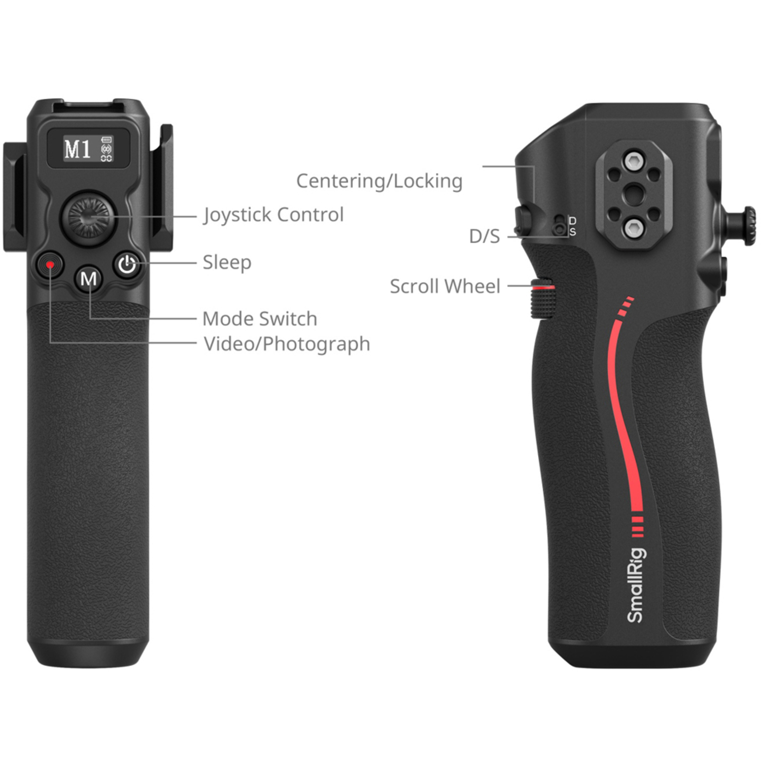 SmallRig Griff mit Follow Focus 4329 für DJI RS 4, RS 2, RS 3 Pro und RS 4 Pro