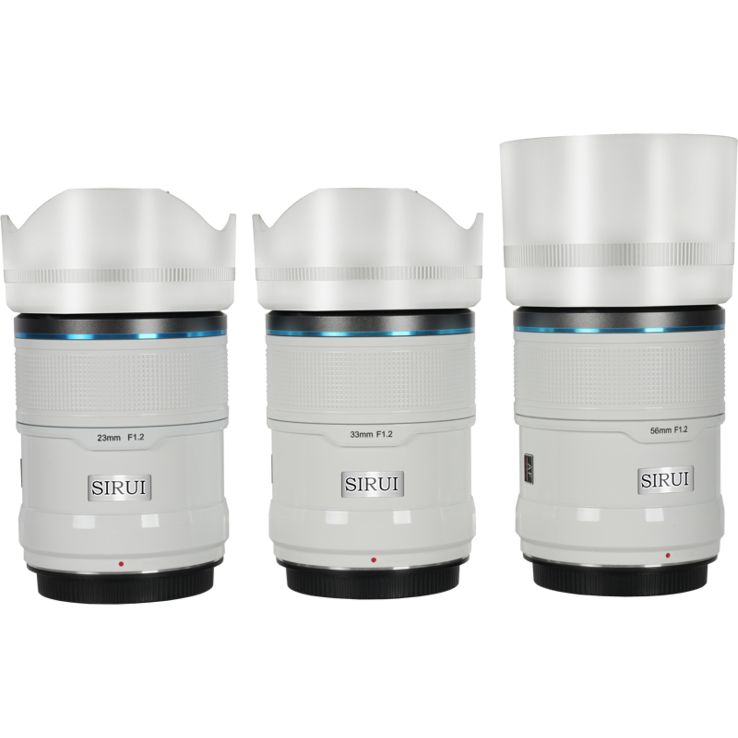 Sirui Sniper 23mm, 33mm und 56mm F1.2 APSC für Fujifilm X-Mount Kit weiß