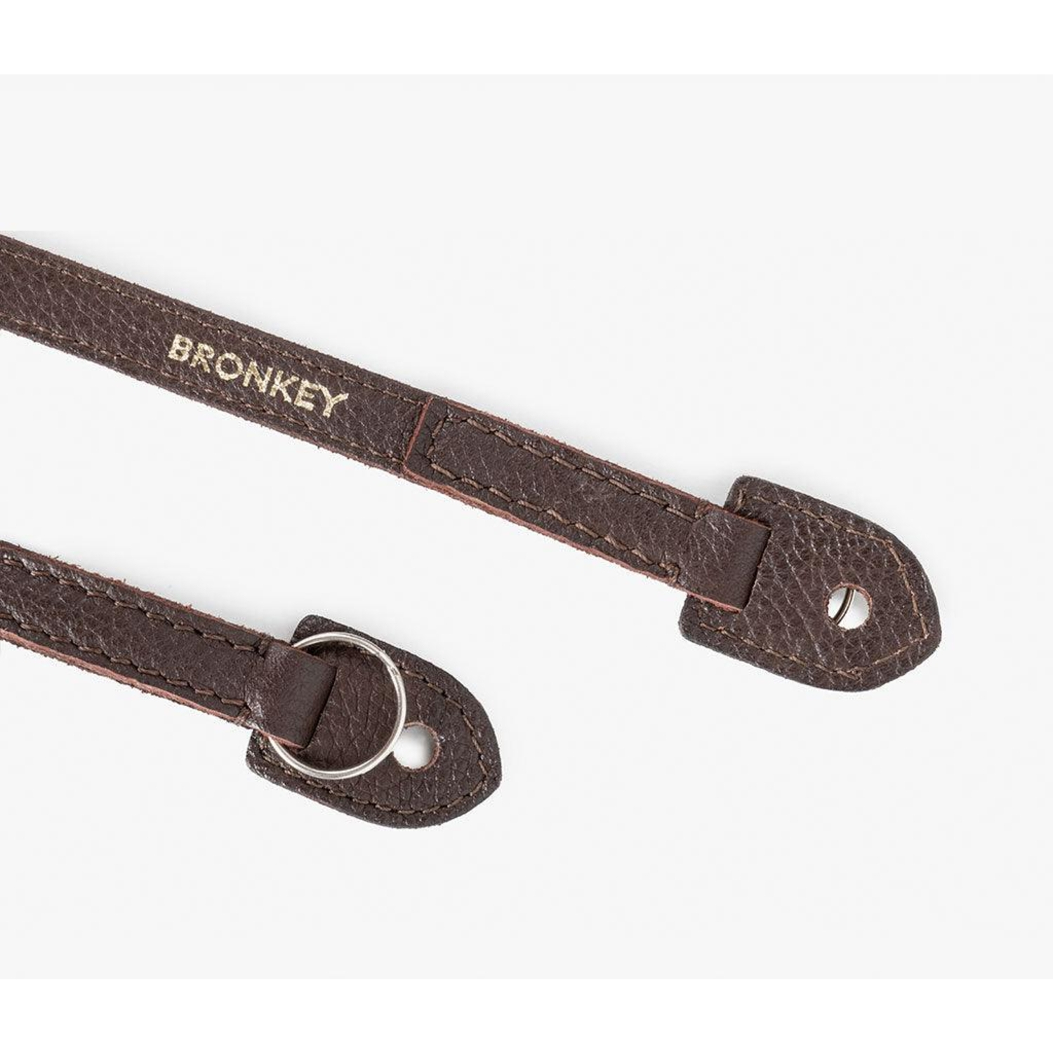 Bronkey Kameragurt Roma #102 Leder 120cm braun