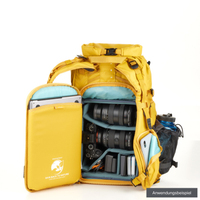 Shimoda Fotorucksack Action X25 v2 mit Mirrorless Core Unit S gelb