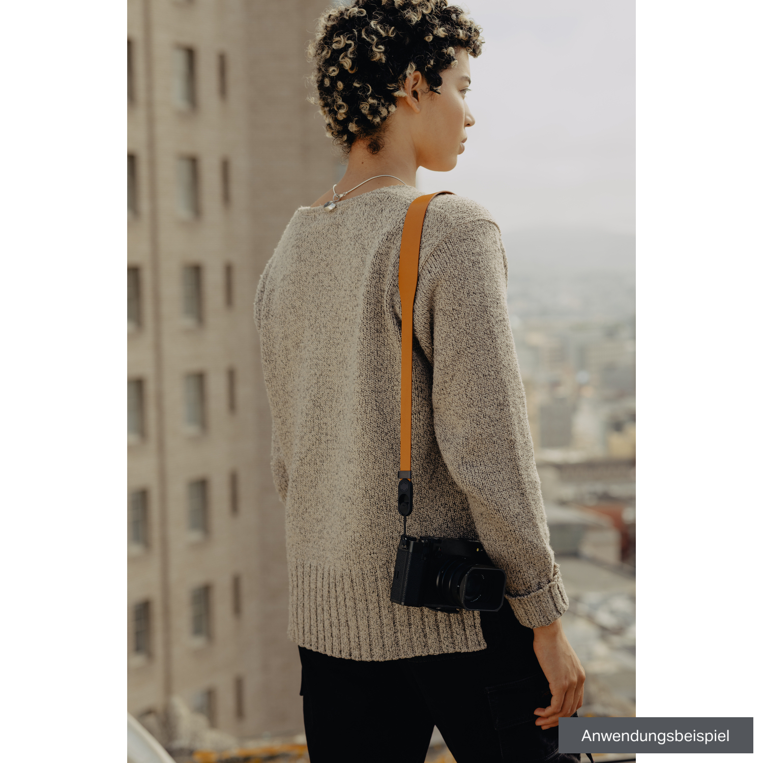 Peak Design Kameragurt Form Leather short Amber