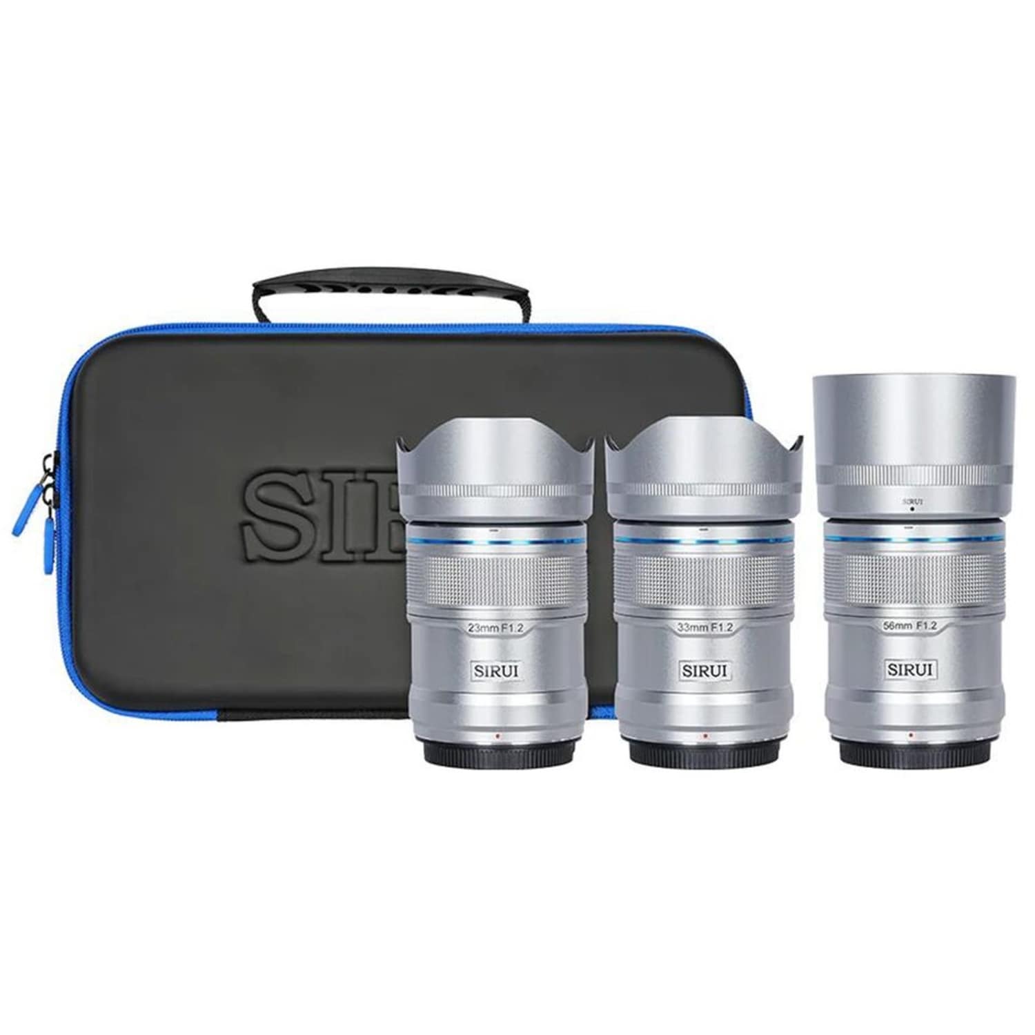 Sirui Sniper 23mm, 33mm und 56mm F1.2 APSC für Nikon Z-Mount Kit silber
