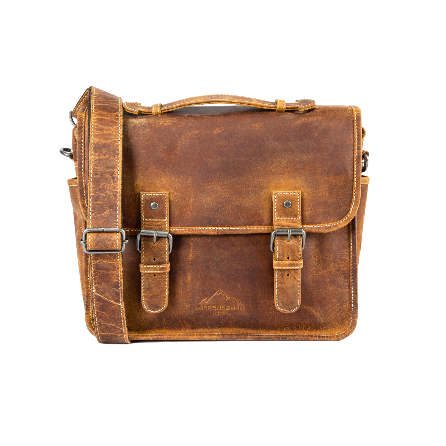 Alpenleder Kameratasche REPORTER Wild camel