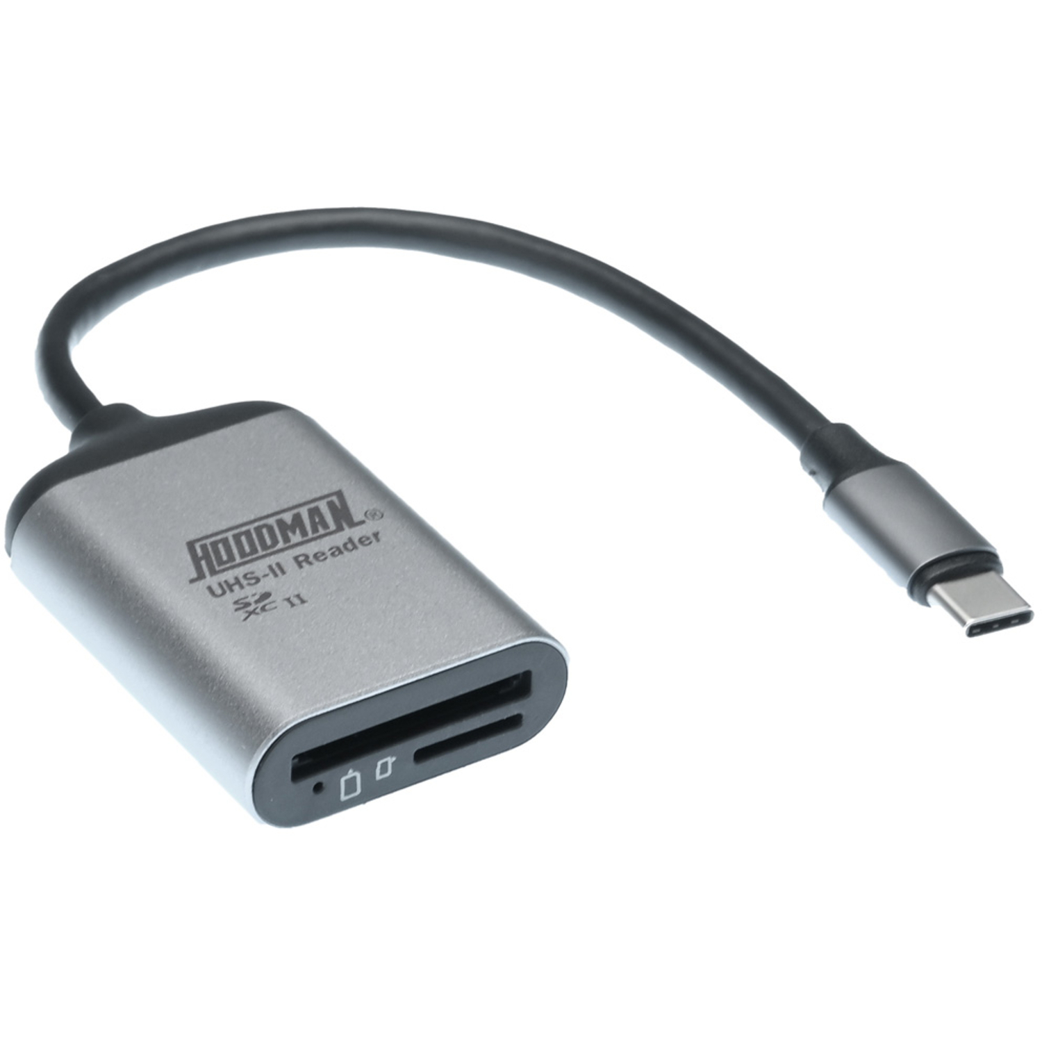 Hoodman SD- und Micro-SD-Speicherkartenlesegerät Steel USB 3.2 Gen 1