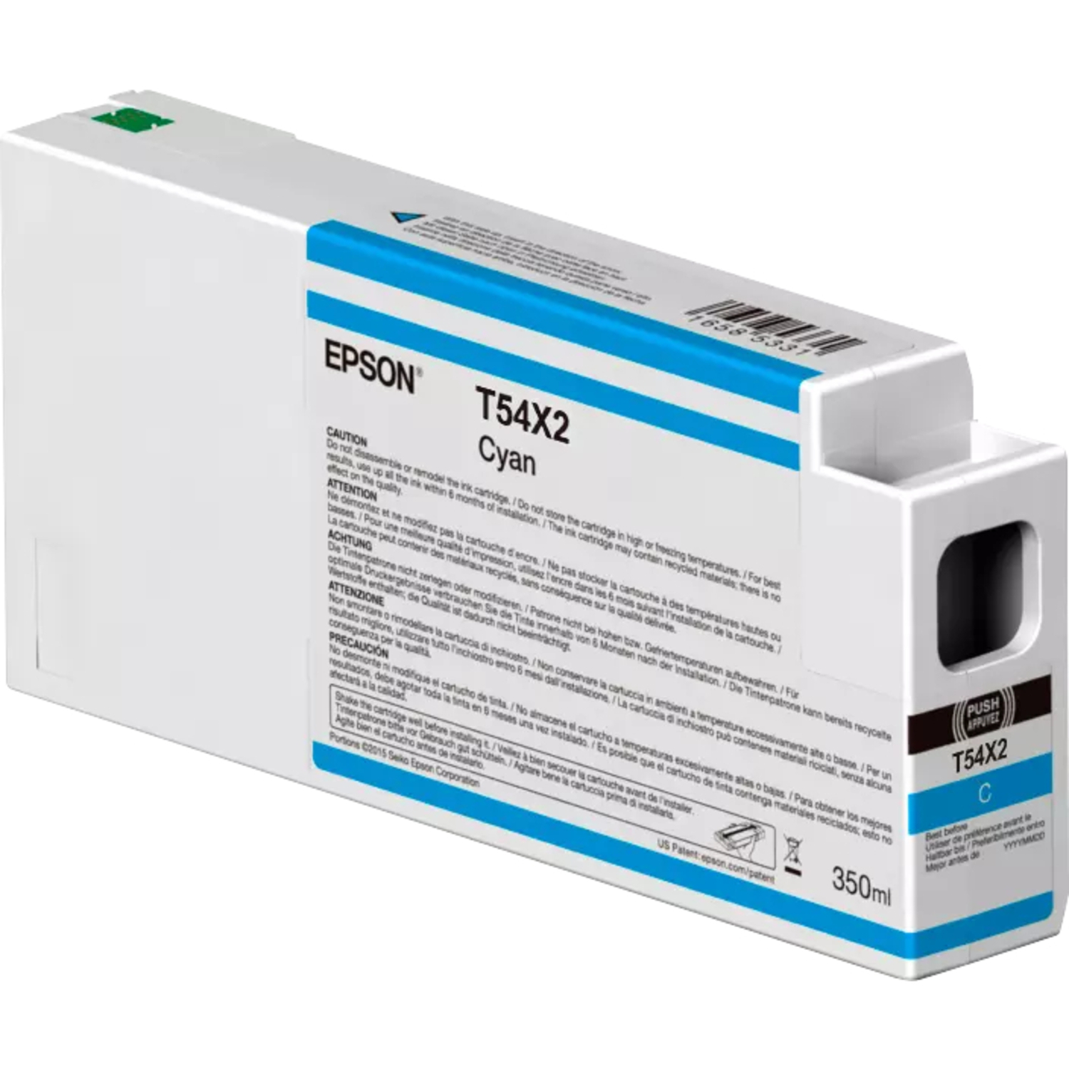 Epson Tinte T54X200 UltraChrome HDX/HD cyan für SureColor SC-P6000, 7000, 8000 und 9000