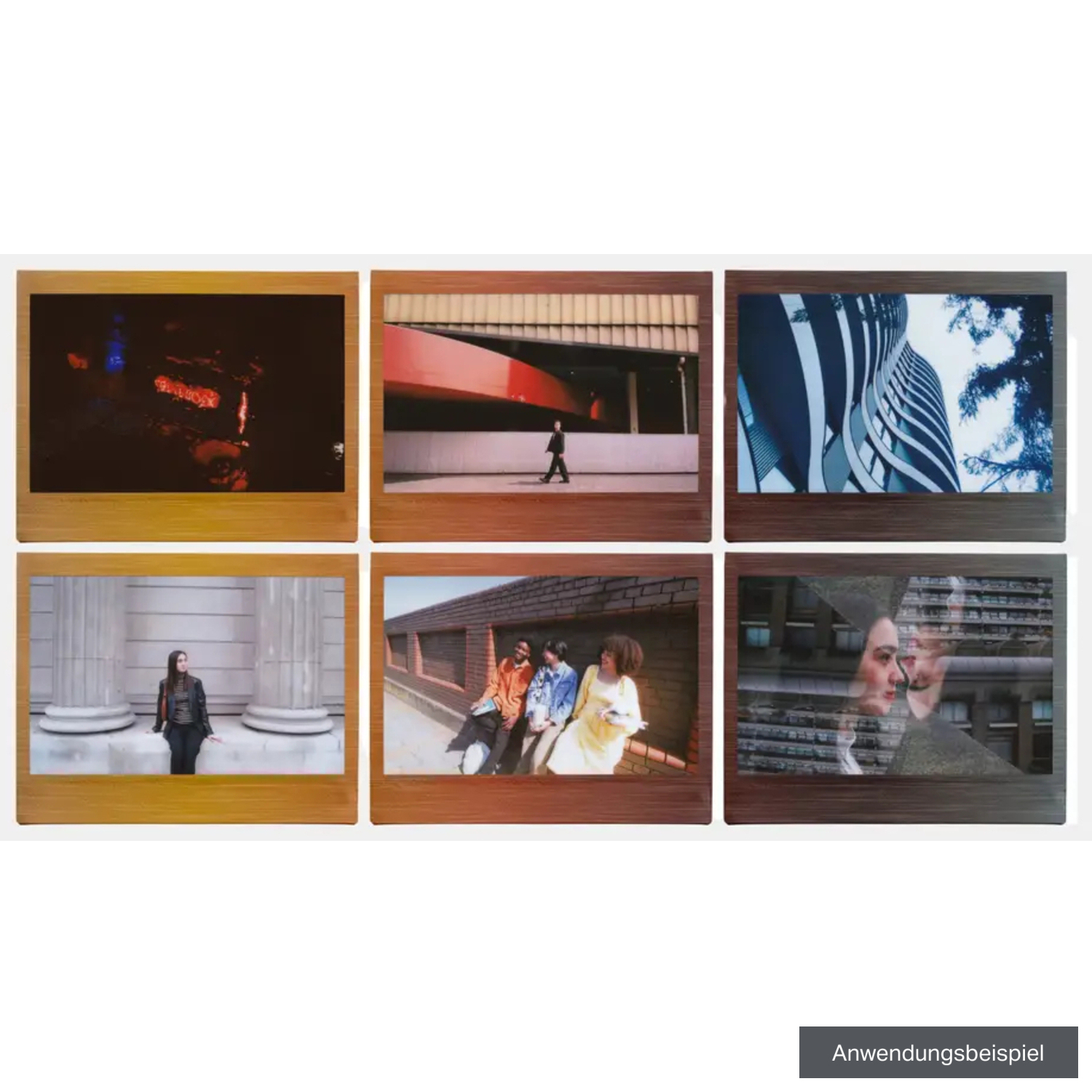 Fujifilm INSTAX wide Brushed Metal Sofortbildfilm für 10 Aufnahmen