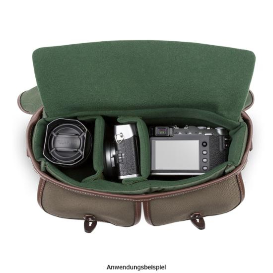 Billingham Fototasche Hadley Small Pro graugrün/schokoladenbraun