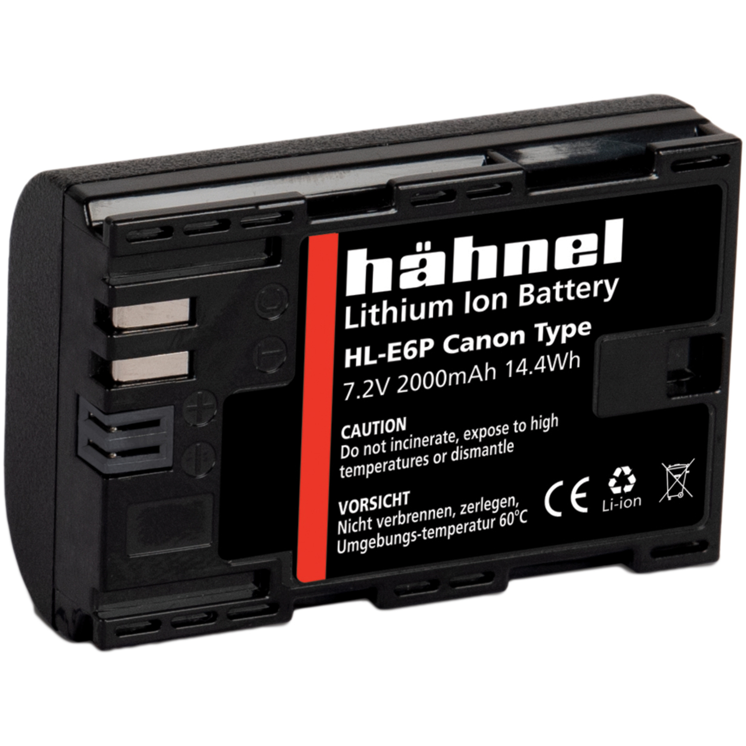 Hähnel Akku HL-E6P für Canon XC10, EOS 5D MKII, 6D, 7D, R5 Mark II und R6 Mark II