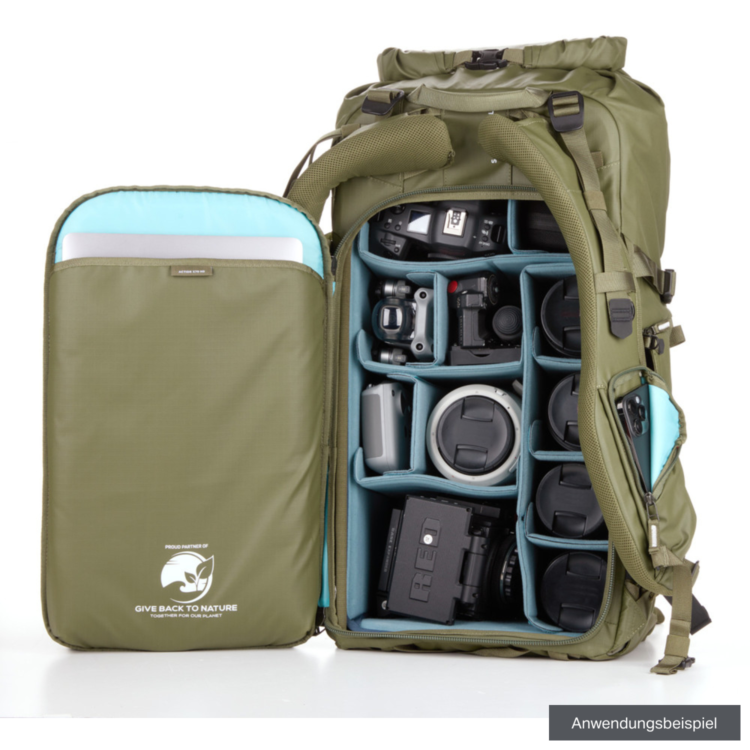 Shimonda Action X70 HD Starter Kit mit XL DV Core Unit Armee Grün