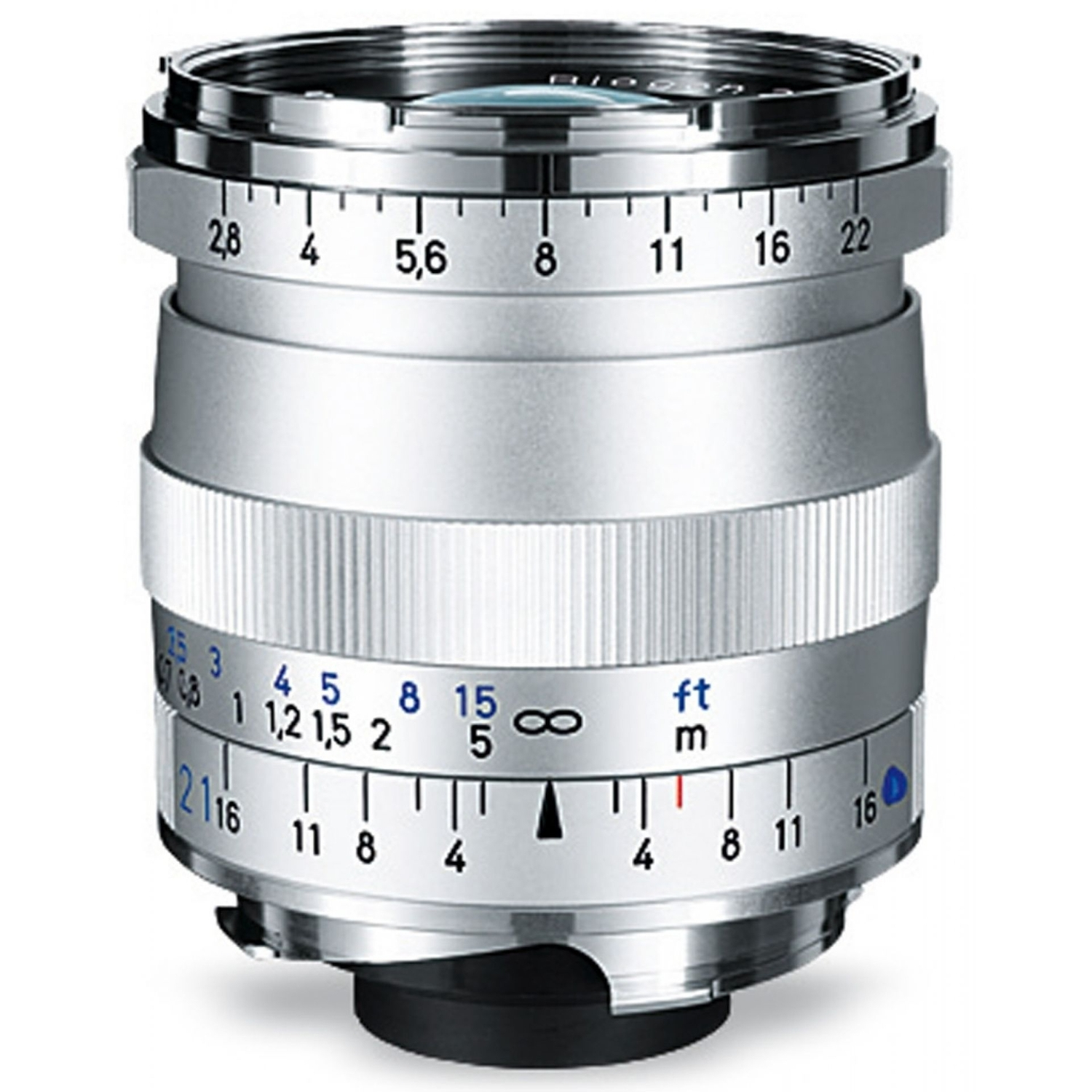 Zeiss Biogon T* 21mm F2.8 ZM für Leica M-Mount silber