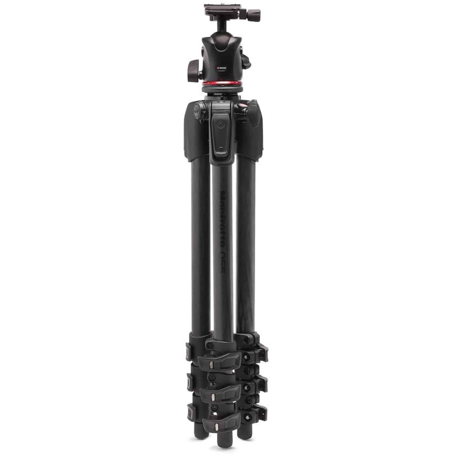 Manfrotto 055XPRO AS Carbonfaser-Stativ-Set mit Kugelkopf