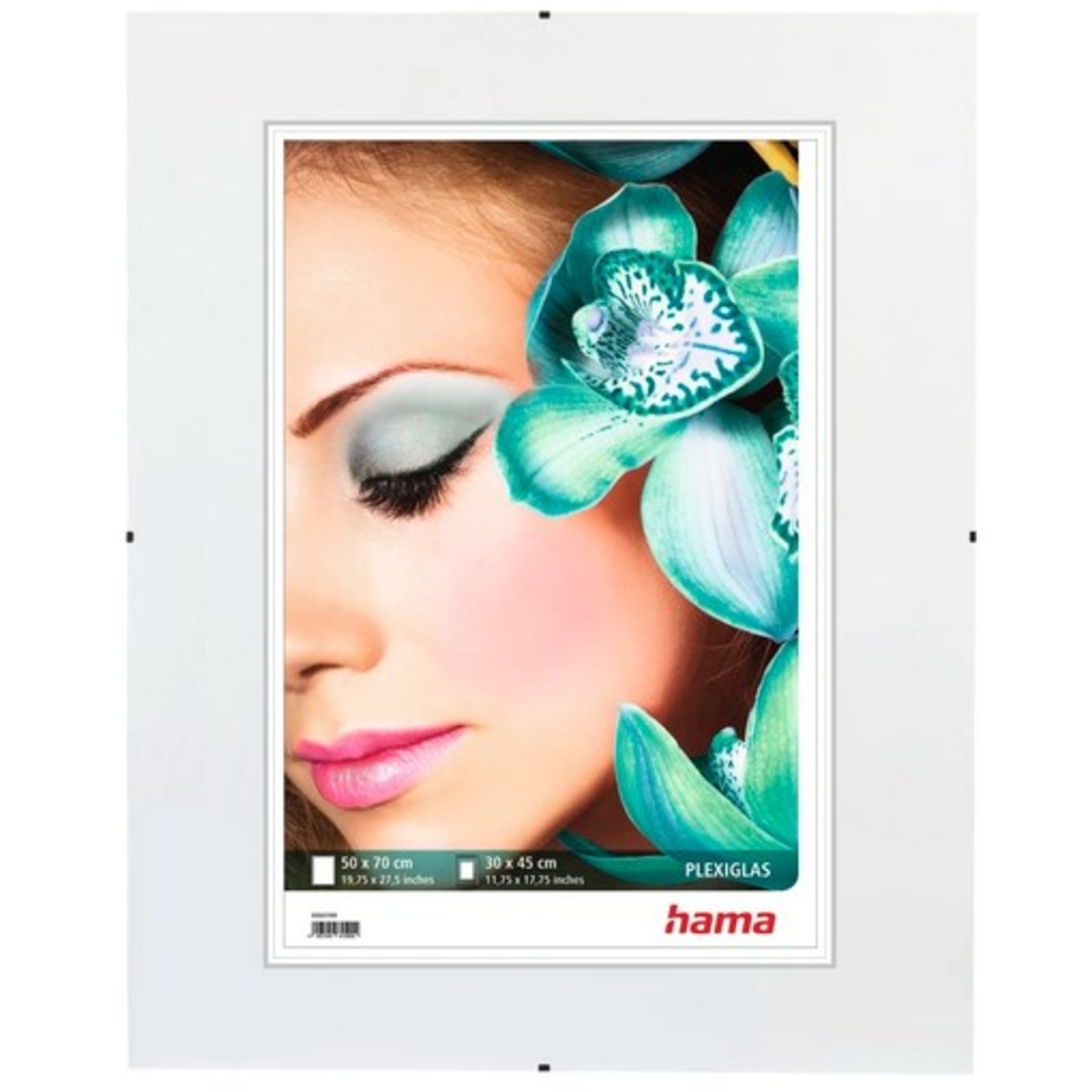Hama Rahmenloser Bildhalter Clip-Fix 50 x 70cm, Polystyrol