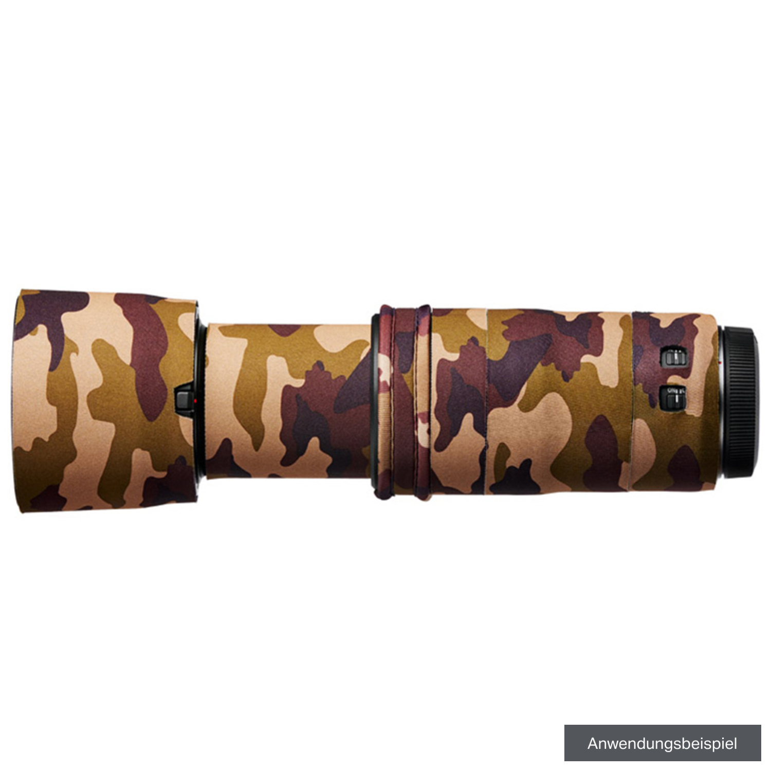 Easycover Lens Oak braun camouflage für Canon RF 100-400mm F5.6-8 IS USM