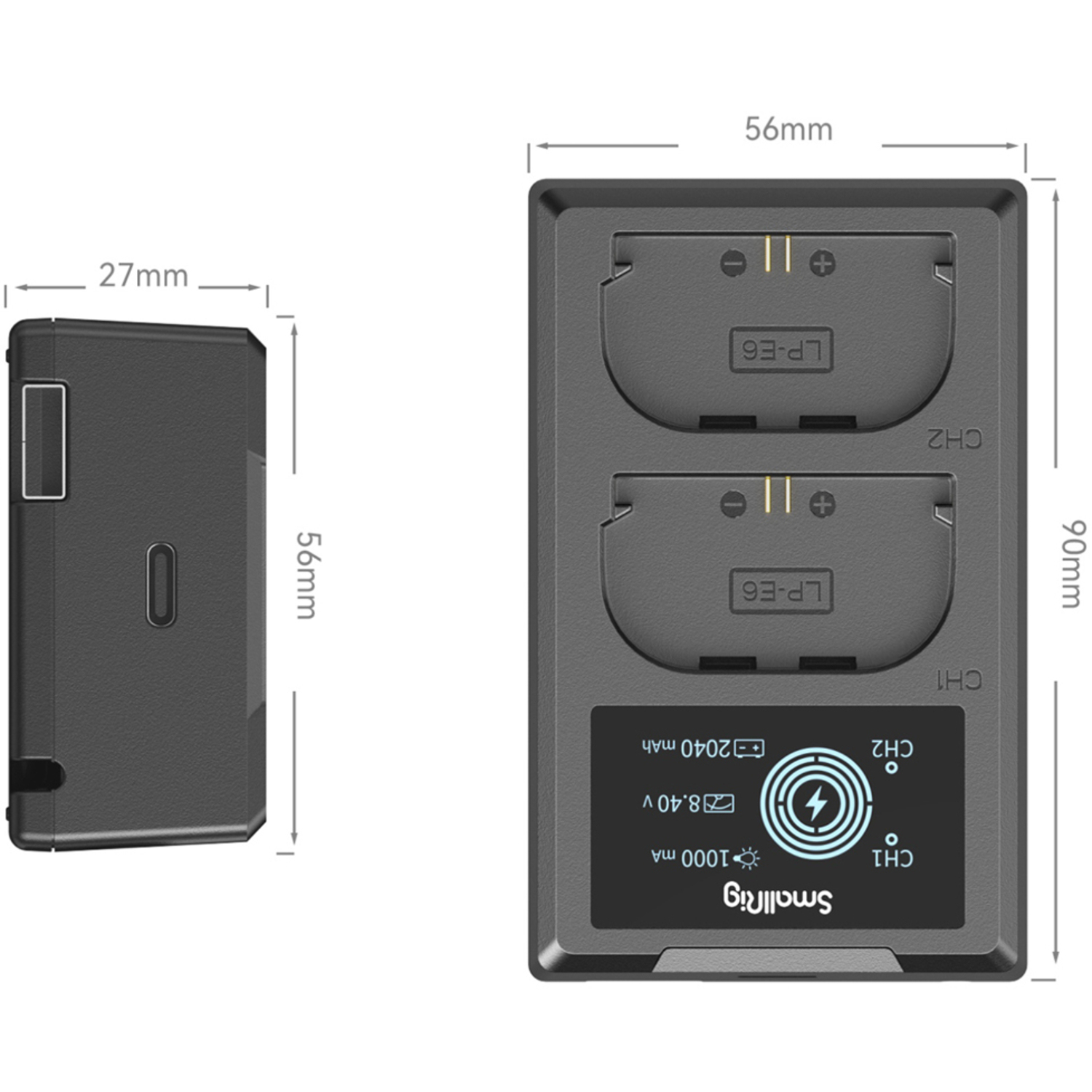 SmallRig Ladegerät 4084 für Canon Akku LP-E6NH