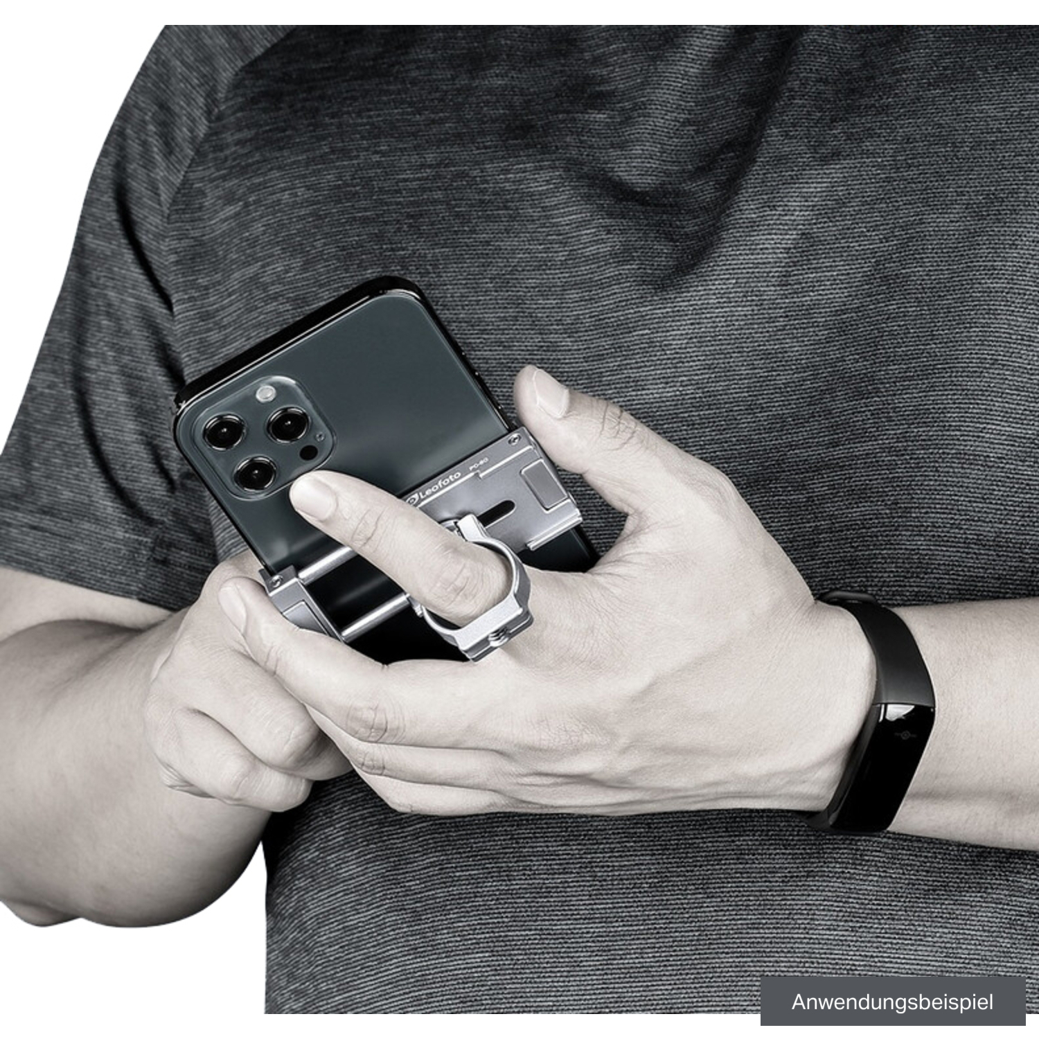 Leofoto Smartphonehalterung PC-60 silber