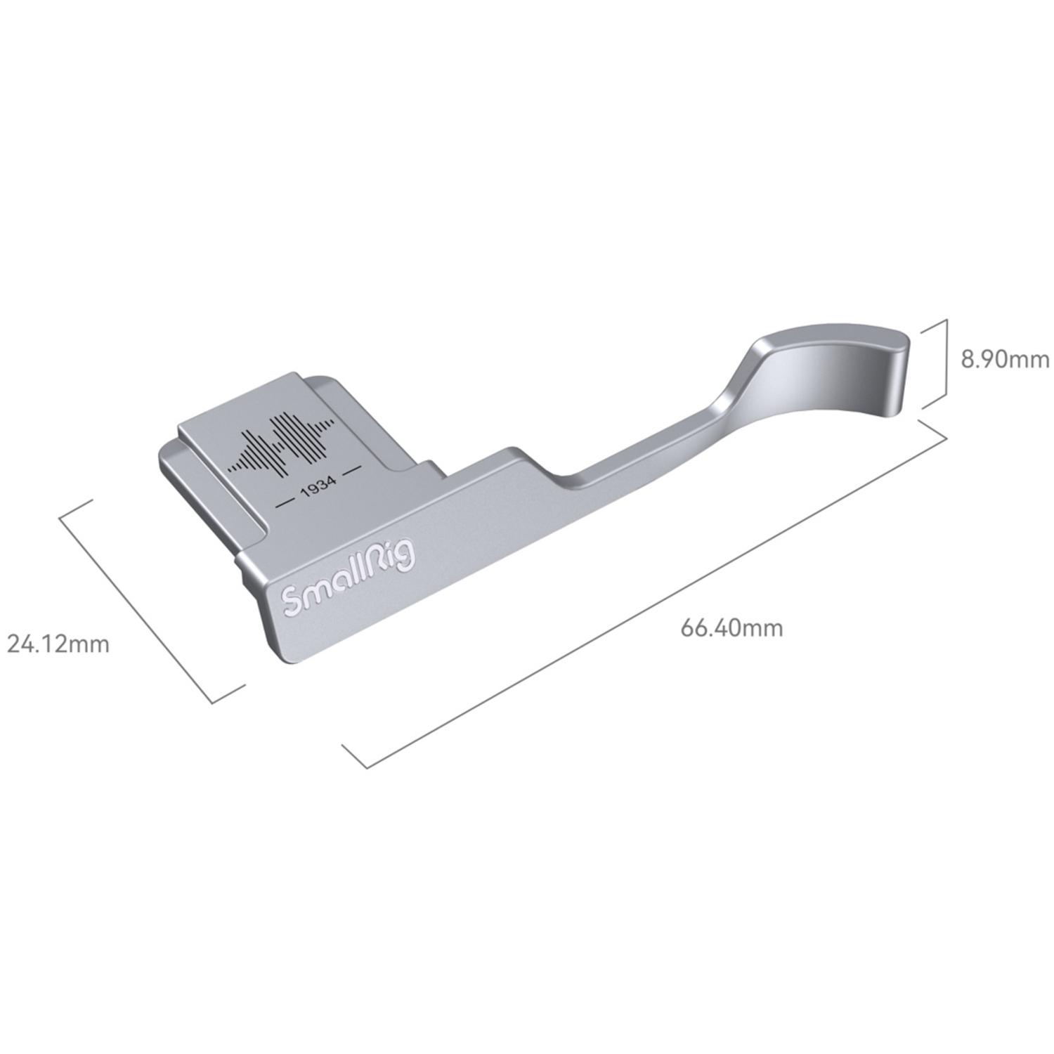 SmallRig 4566 Daumen-Griff für Fujifilm X100VI/X100V, silber