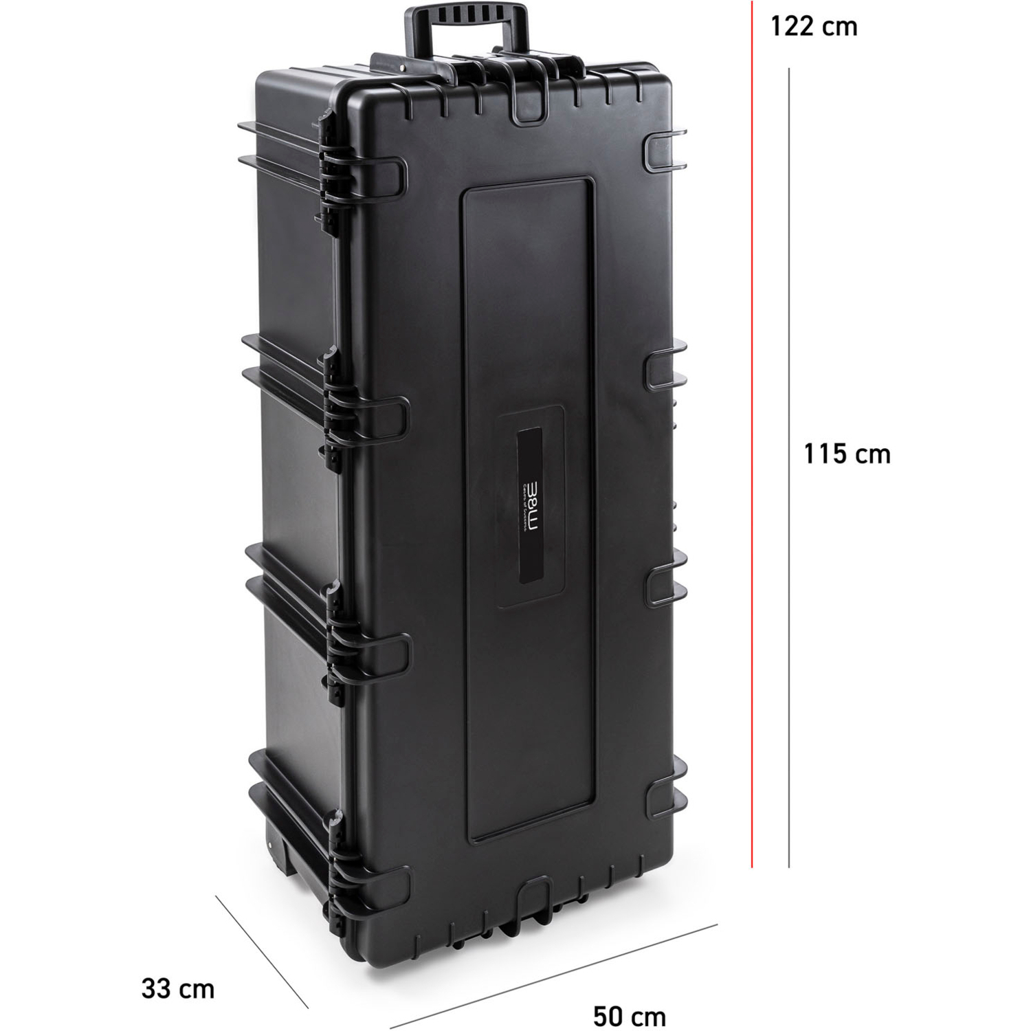 B&W Cases Hartschalenkoffer 7300 mit Würfelschaum schwarz