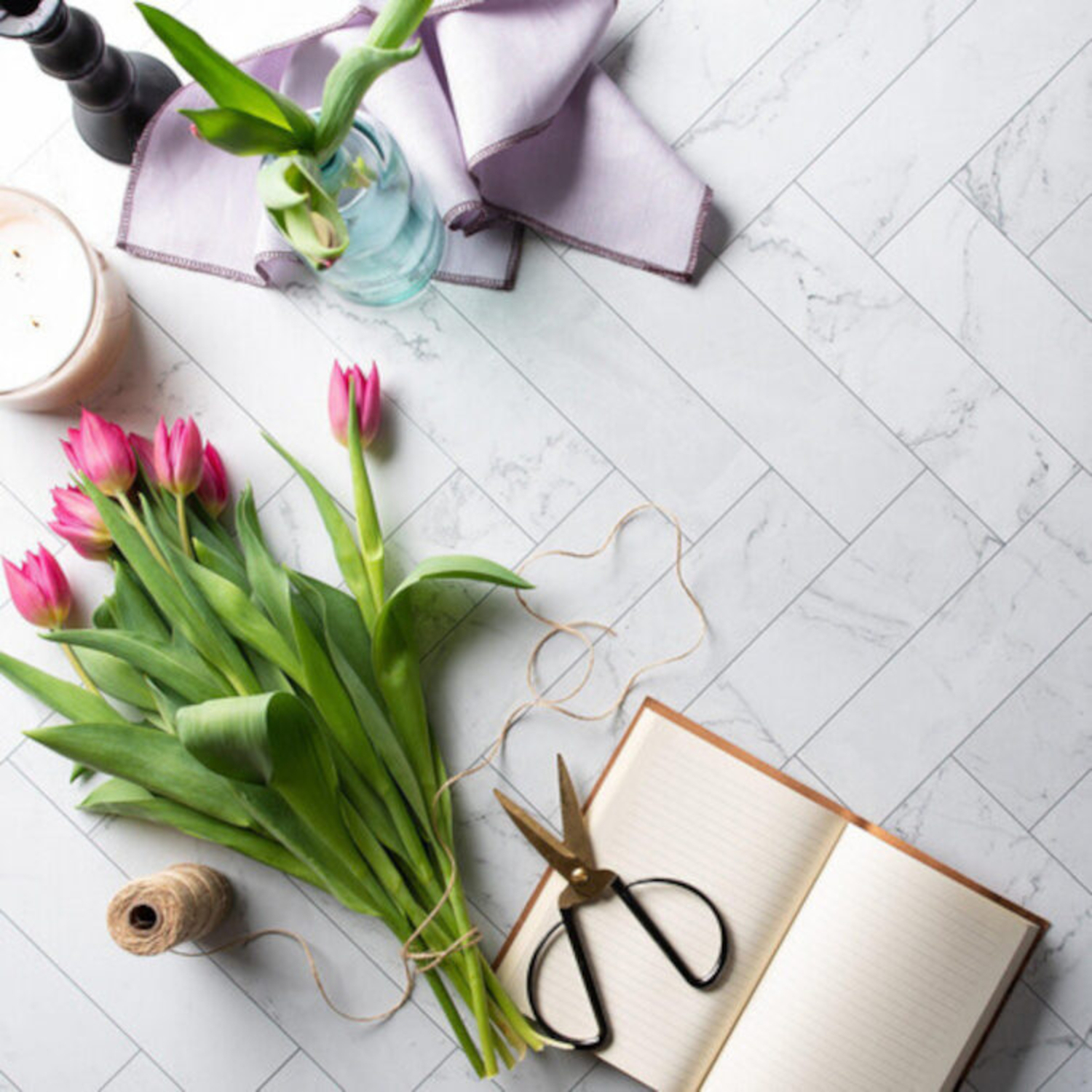 V-Flat World Duo Board Zigzag Marble White/Zigzag Marble Black