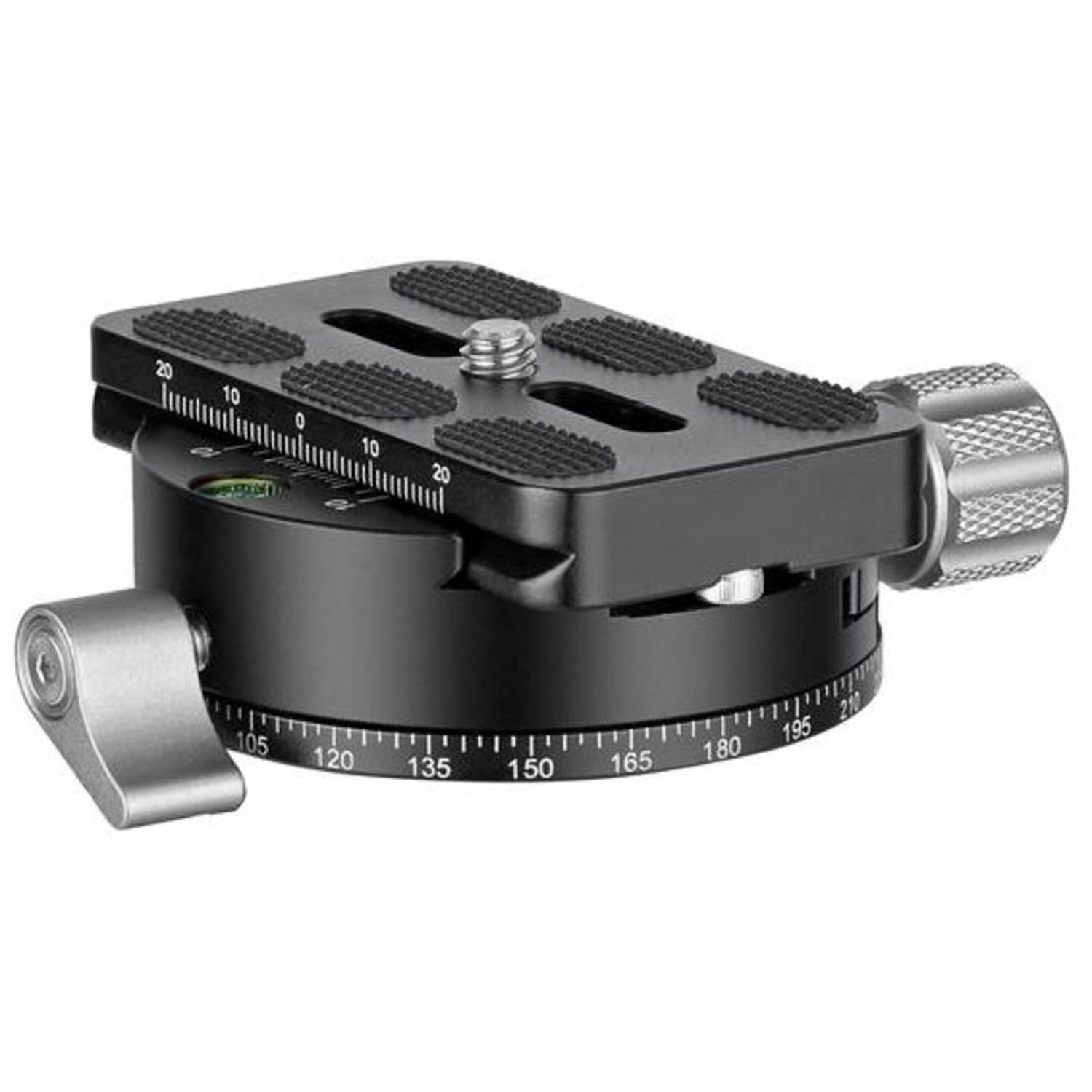 Leofoto Schwenkklemme PAN-02 mit Schnellwechselplatte QP-70