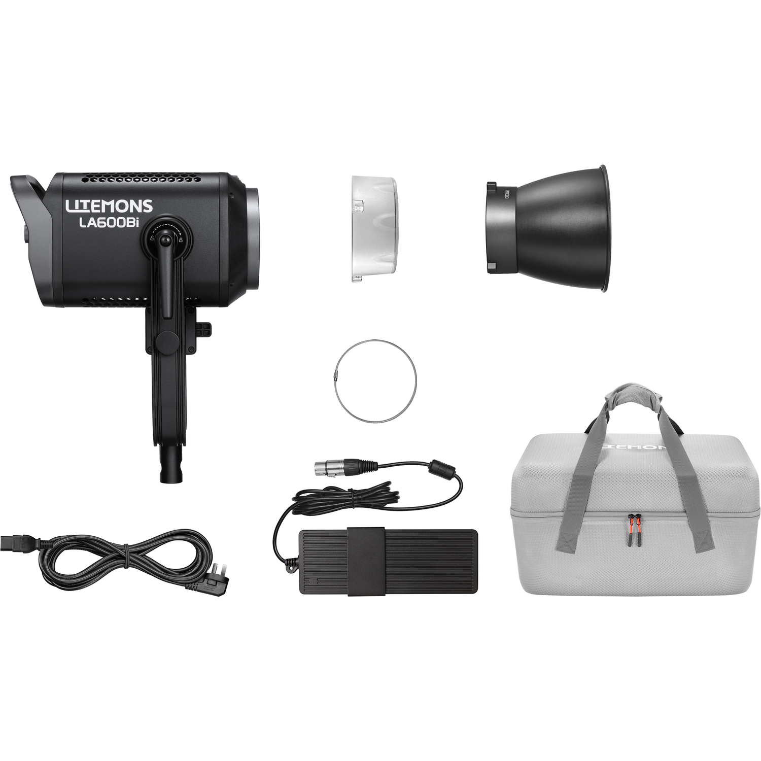 Godox LA600Bi K1 Litemons Bi-Color LED Leuchte schwarz mit Tasche