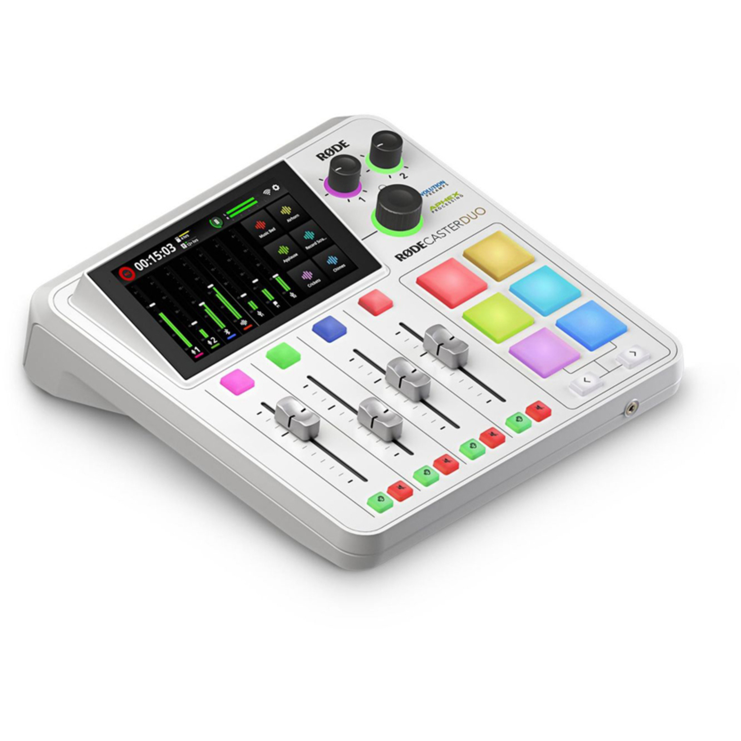 Rode RODECaster Duo Podcast-Studio Integrated Audio Production Studio weiß