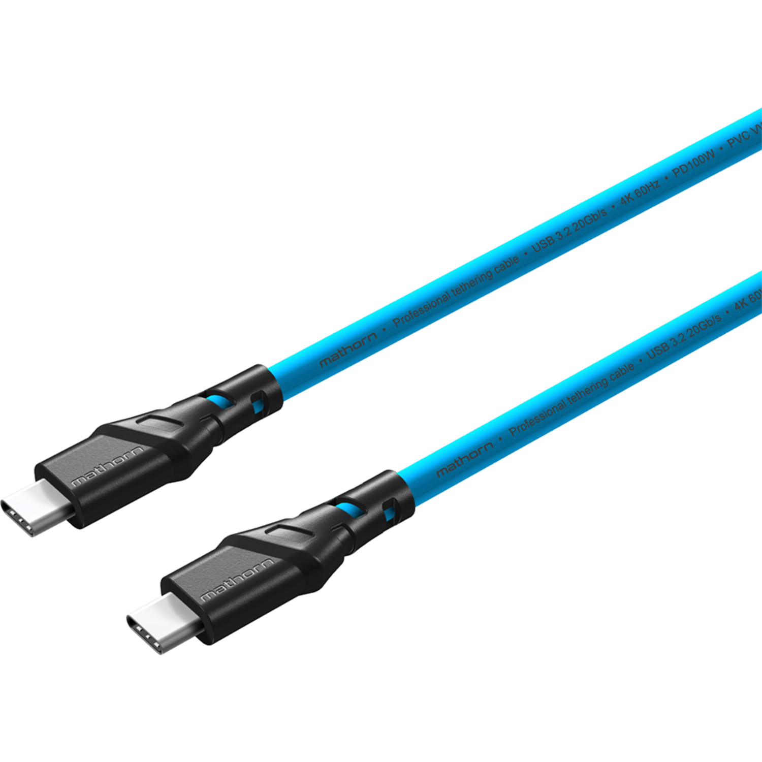 Mathorn USB C-C Kabel 2m Arctic Blue