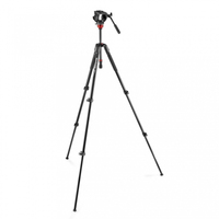 Manfrotto 190X Video Alu Stativ mit 500 Fluid Videokopf 