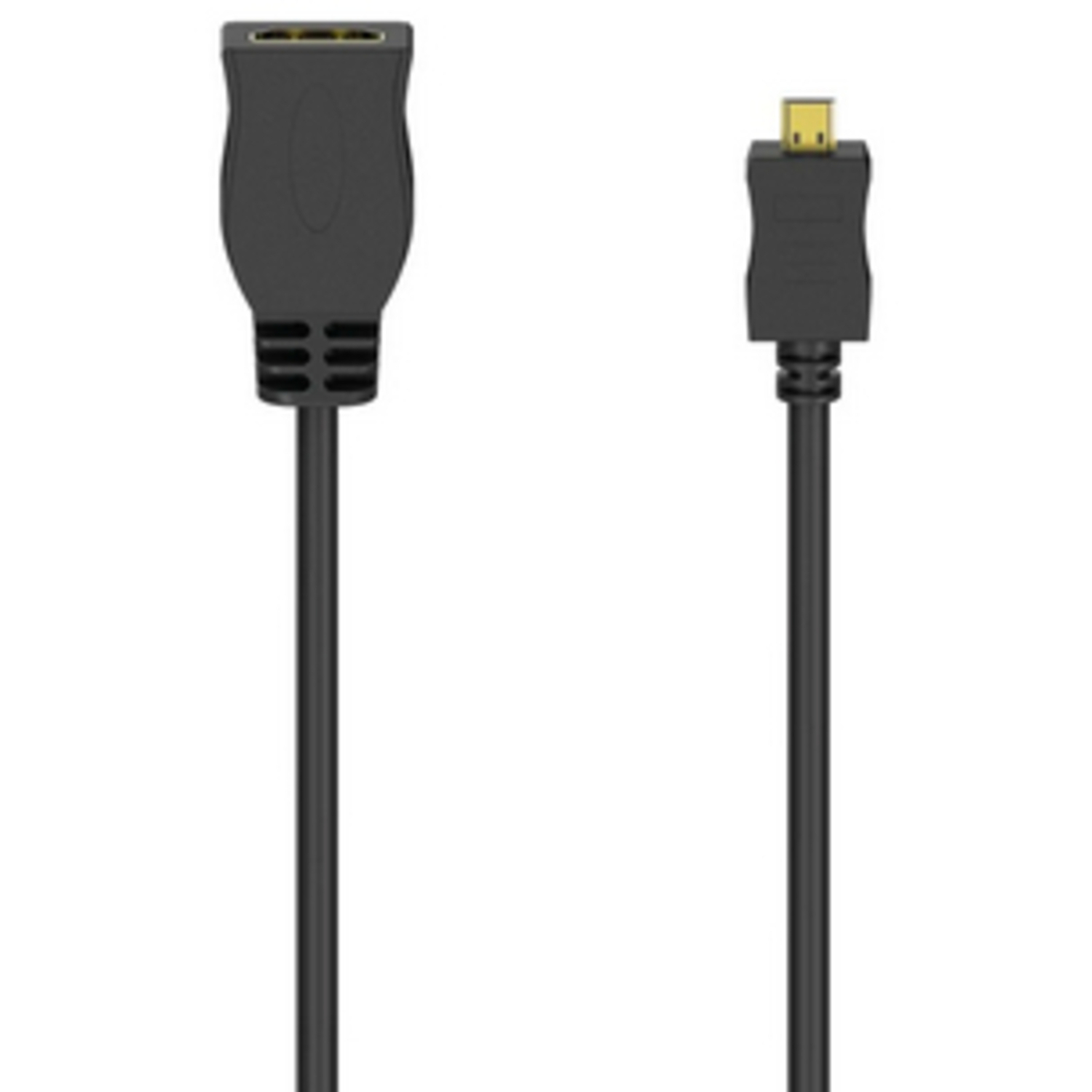 Hama HDMI-Kabeladapter Typ D (Micro) St. zu Typ A Kupplung vergoldet 