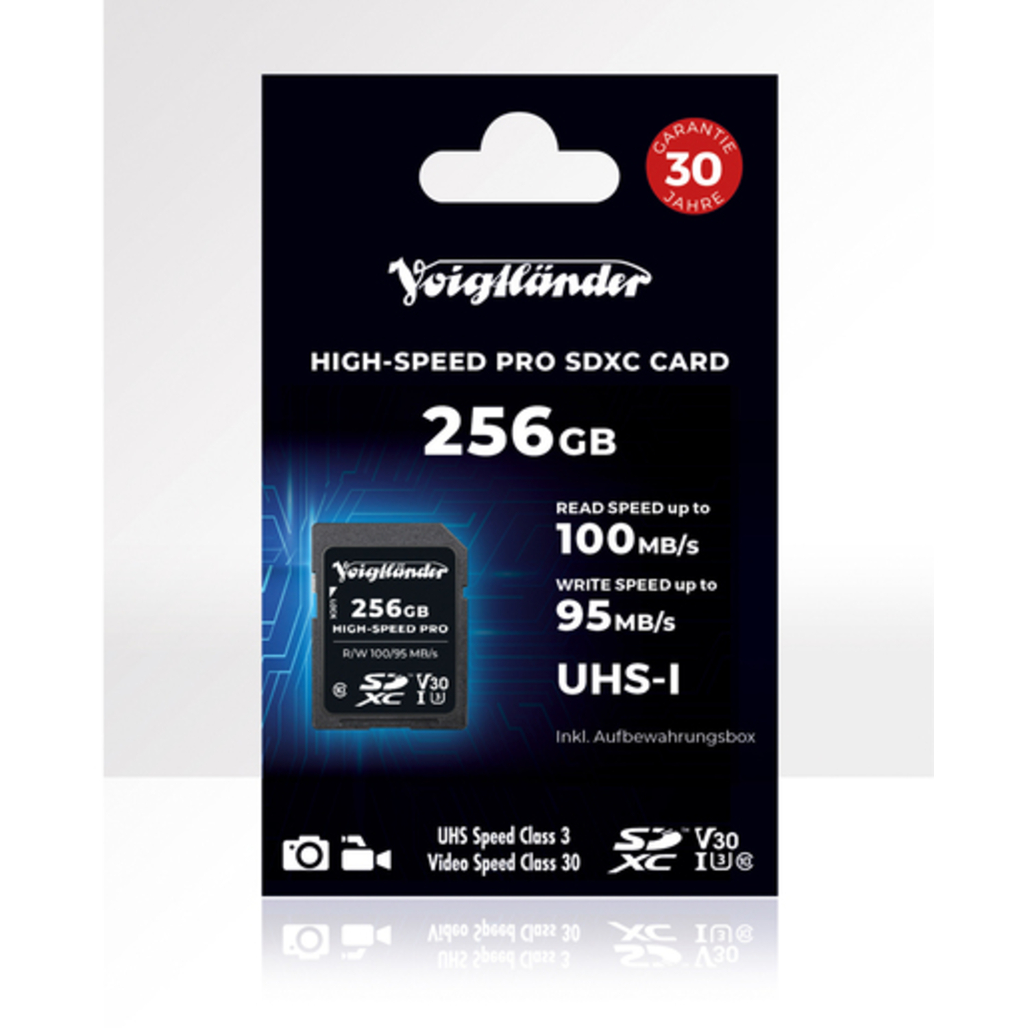 Voigtländer 256GB High-Speed Pro SDXC Class 10 UHS-I V30