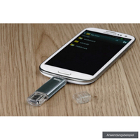 Hama USB-Stick Laeta Twin USB 2.0 16GB grau 