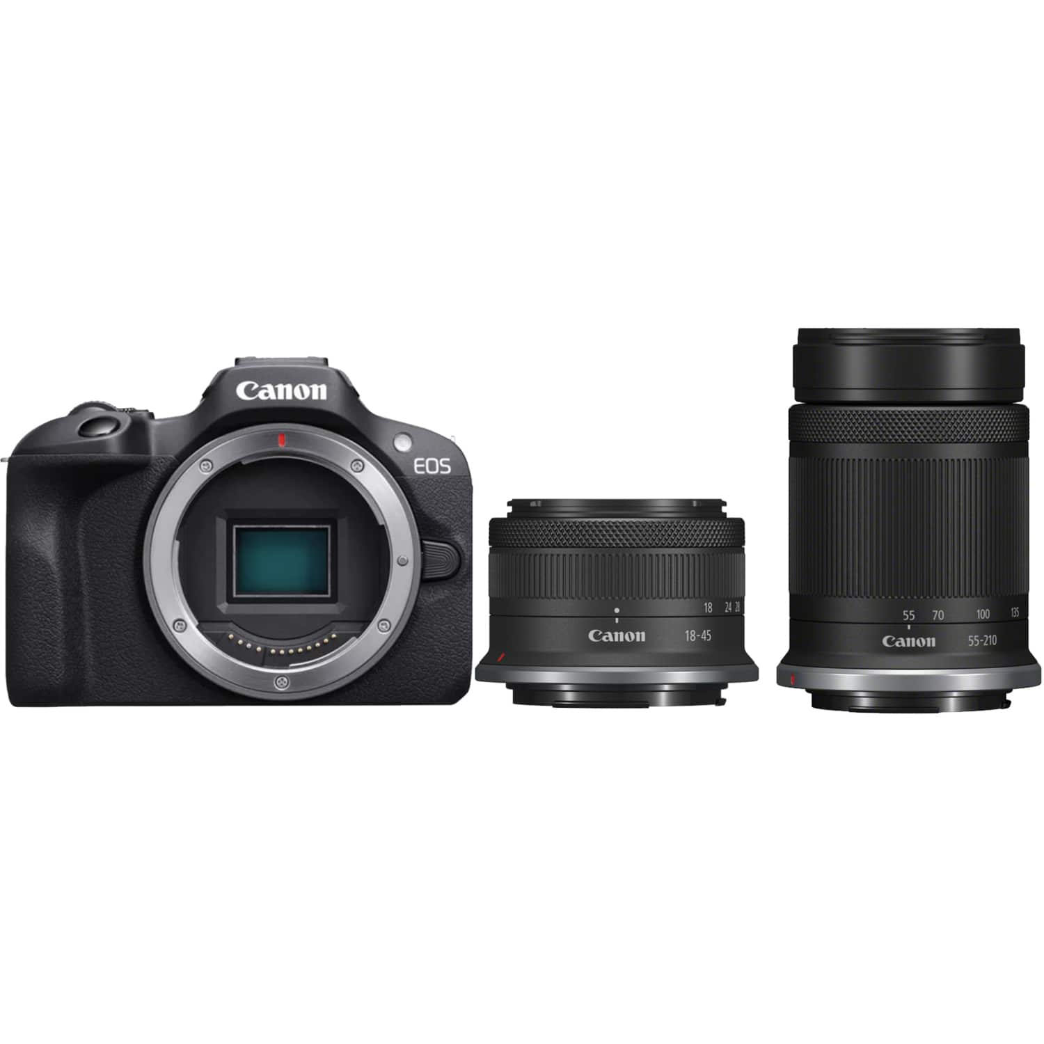 Canon EOS R100 mit zwei Zoomobjektiven