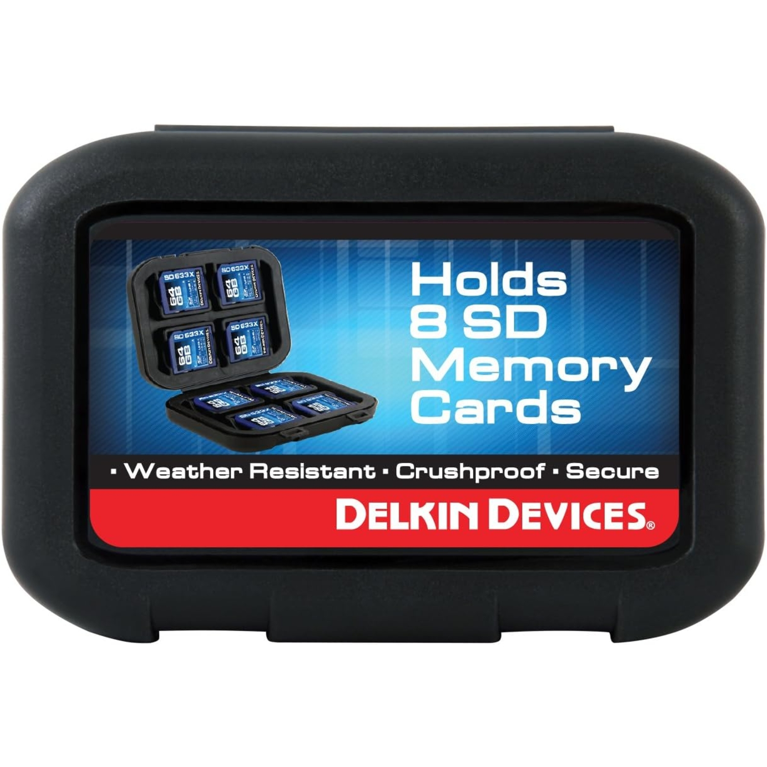 Delkin Devices Speicherkartenetui Secure Digital 8 für SD-Karten