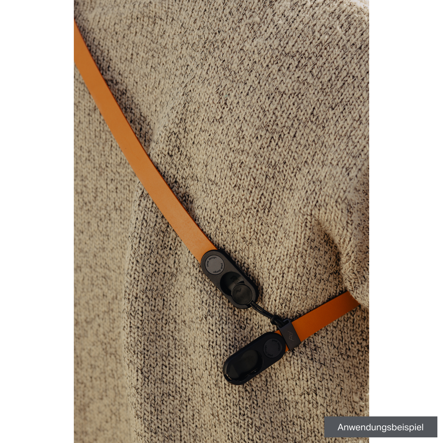 Peak Design Kameragurt Form Leather short Amber