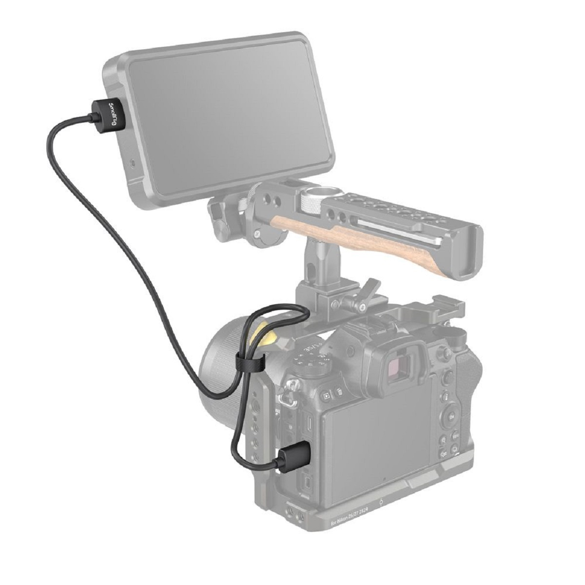 SmallRig Ultra Slim 4K HDMI 2.0 Typ C zu Typ A Kabel 3041 55cm