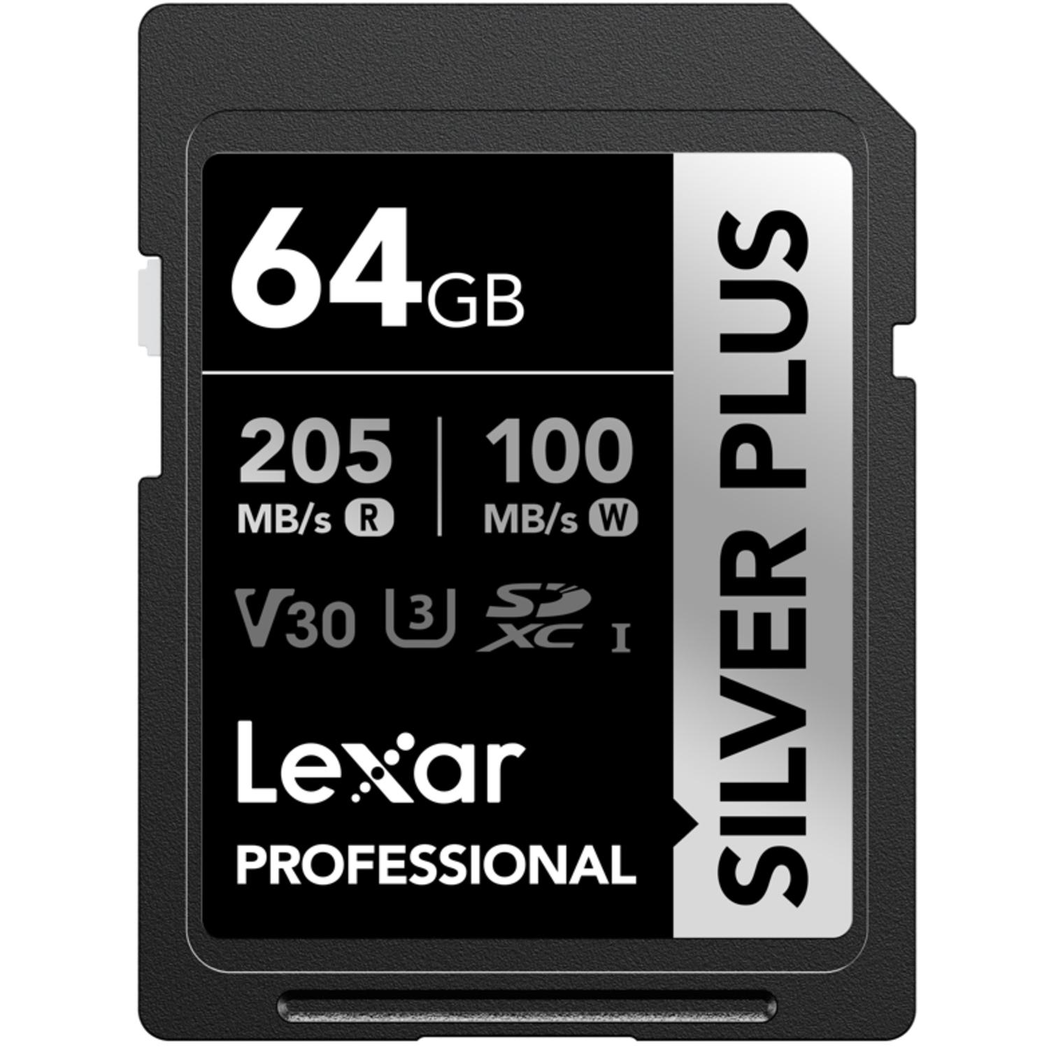 Lexar SILVER PLUS 64GB SDXC UHS-I V30