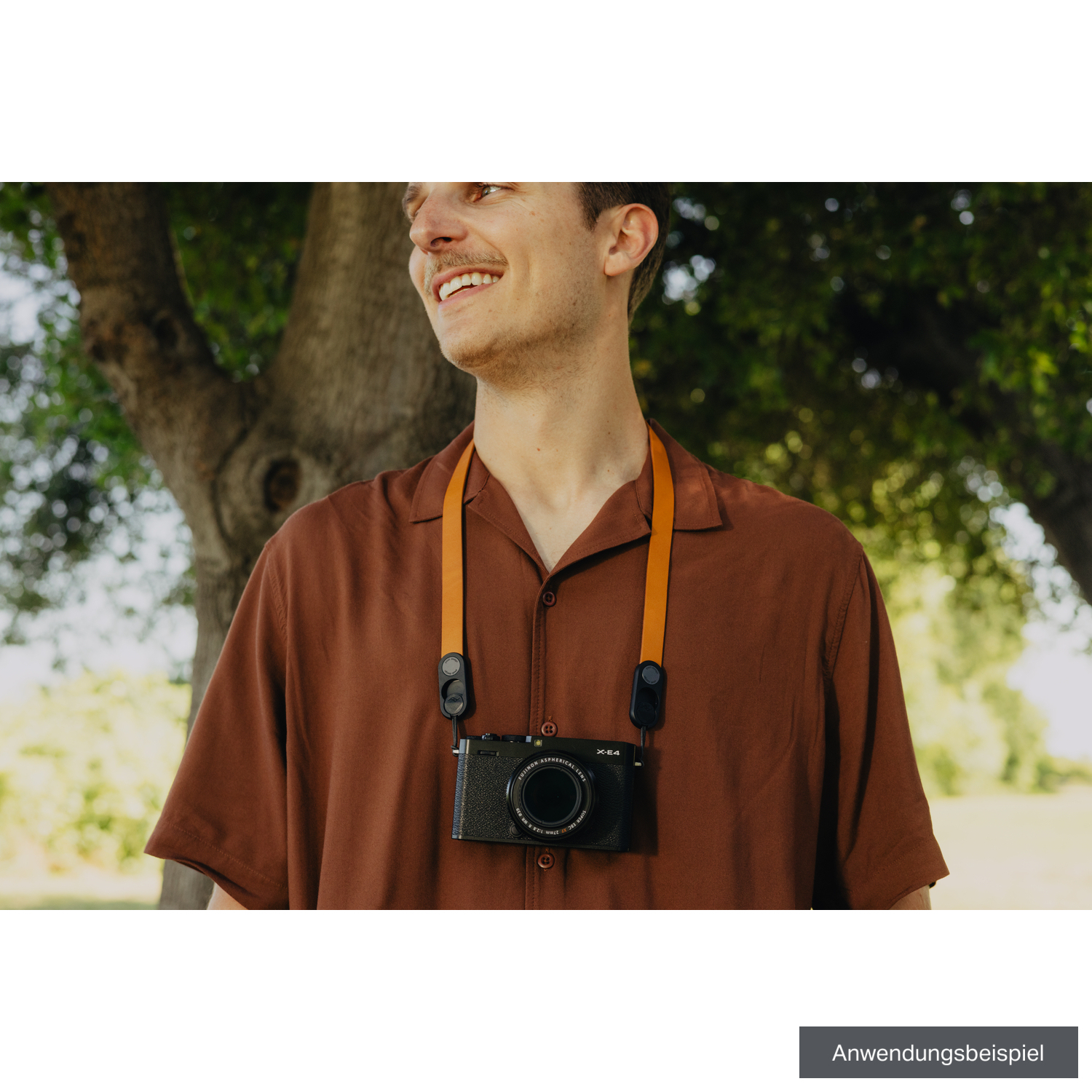 Peak Design Kameragurt Form Leather Neck Amber