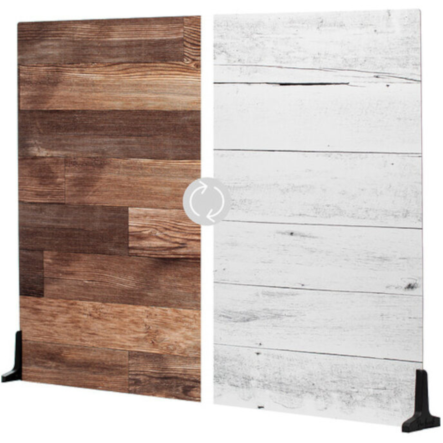 V-Flat World Duo Board Whitewash/Hickory Planks XL