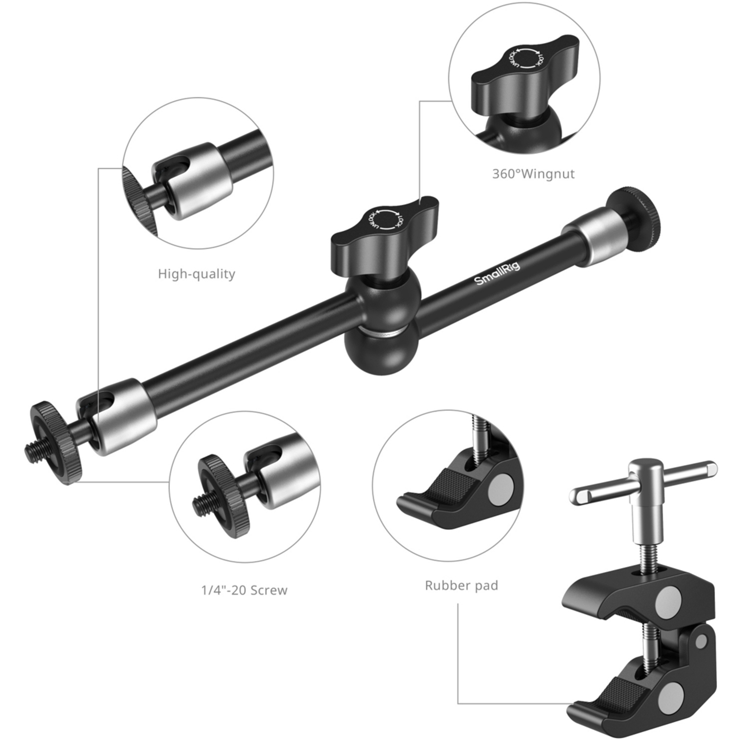 SmallRig Krabbenklemme 9,8" 5326 für Smartphones
