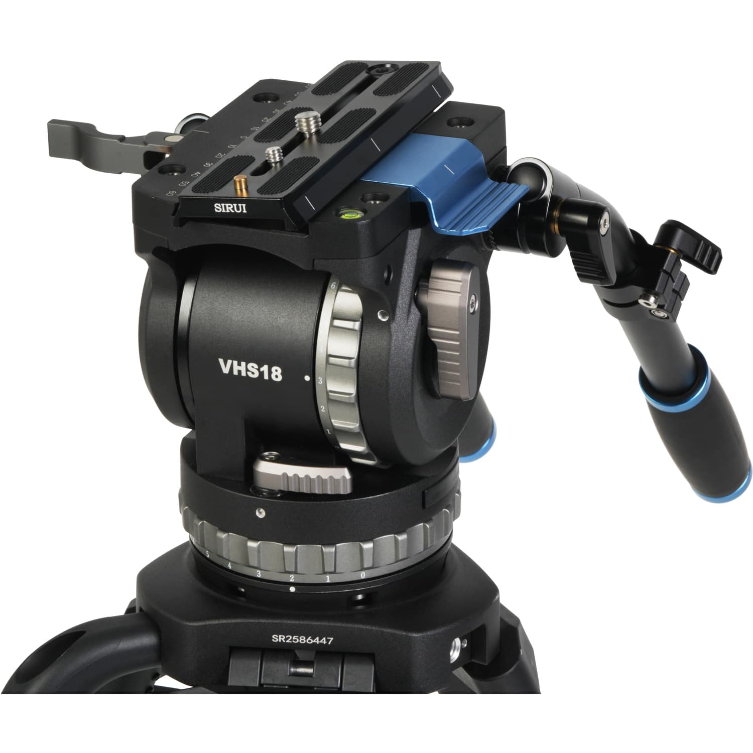Sirui Broadcaststativ Carbon SQ100 mit Fluid Videoneiger VHS18