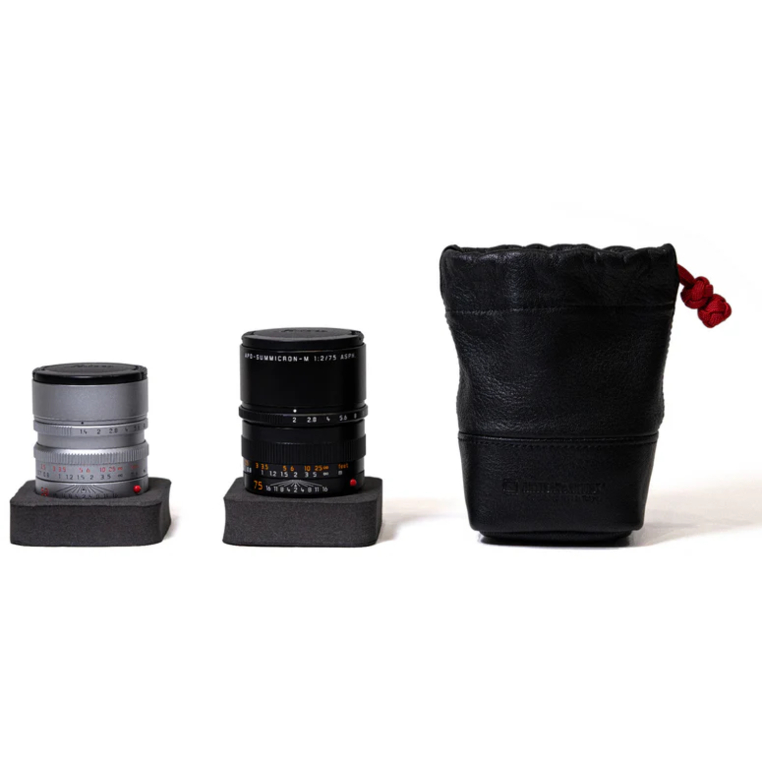 Artisan&Artist Objektiv-Tasche ACAM-LPL120 BLK aus Echtleder Größe S