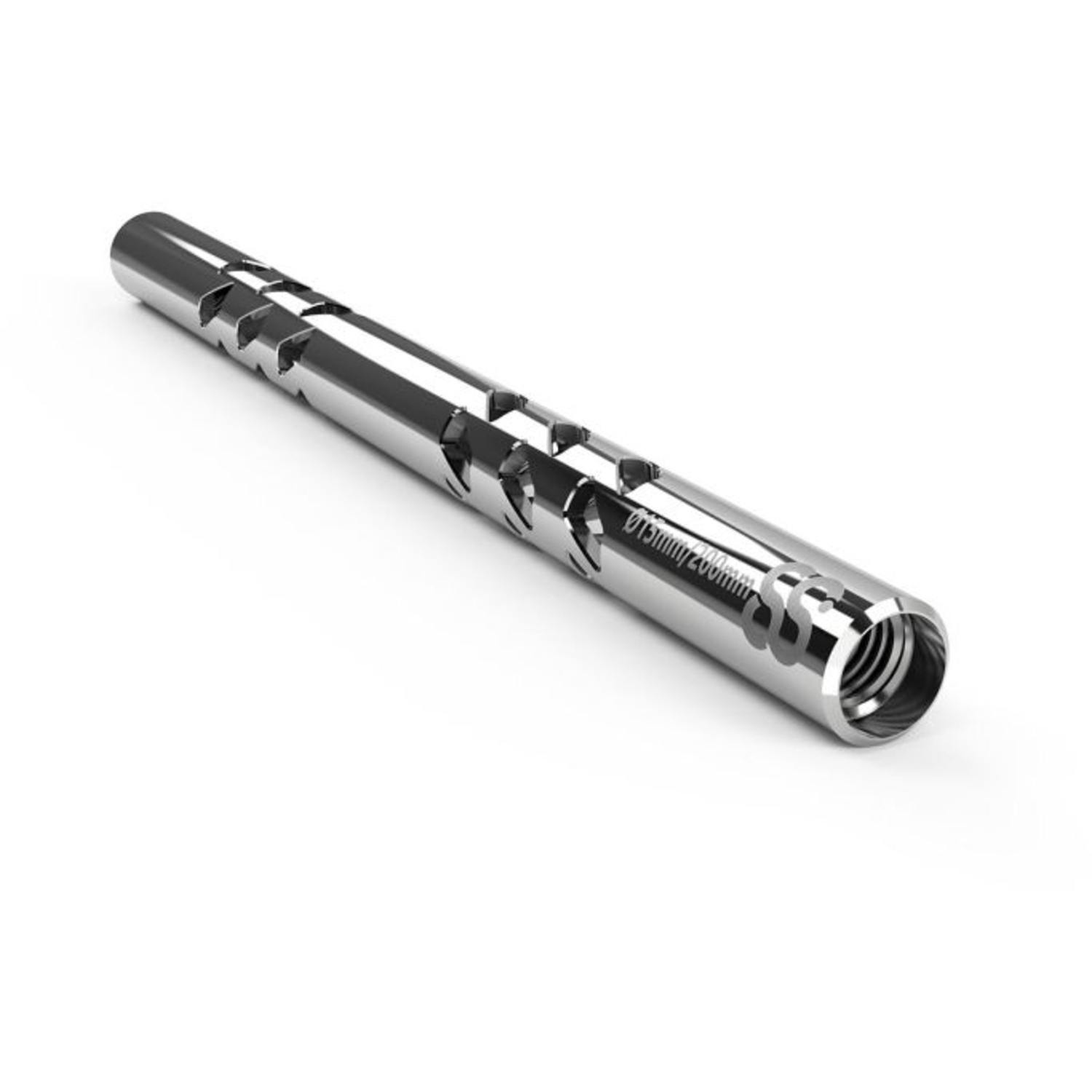 8Sinn 20cm lange Edelstahl Rod 15mm dick