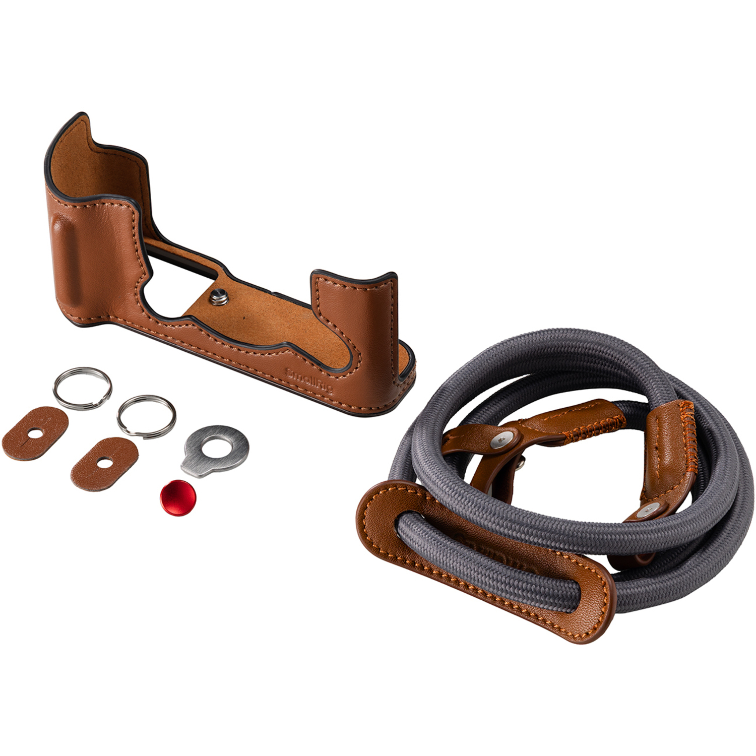 SmallRig Leder Halbgehäuse Kit 5670 braun für Fujifilm X-T30, X-T30 II und X-T30 III