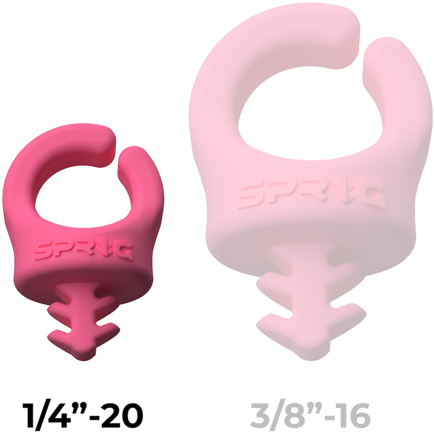 Sprig Pink (1/4"20) Kabel-Management, 6er-Pack