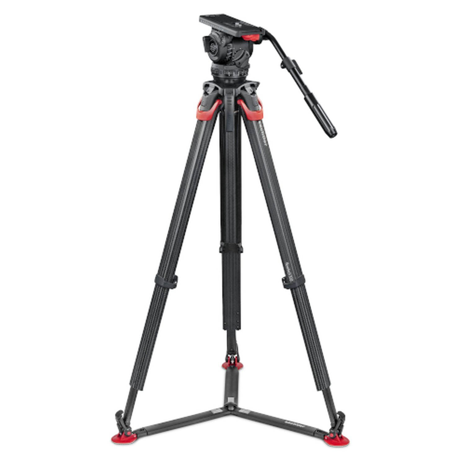 Sachtler SAC1811FTGS System Video 18 Kohlefaser mit Stativkopf, flowtech Stativ, Bodenspinne und Tasche