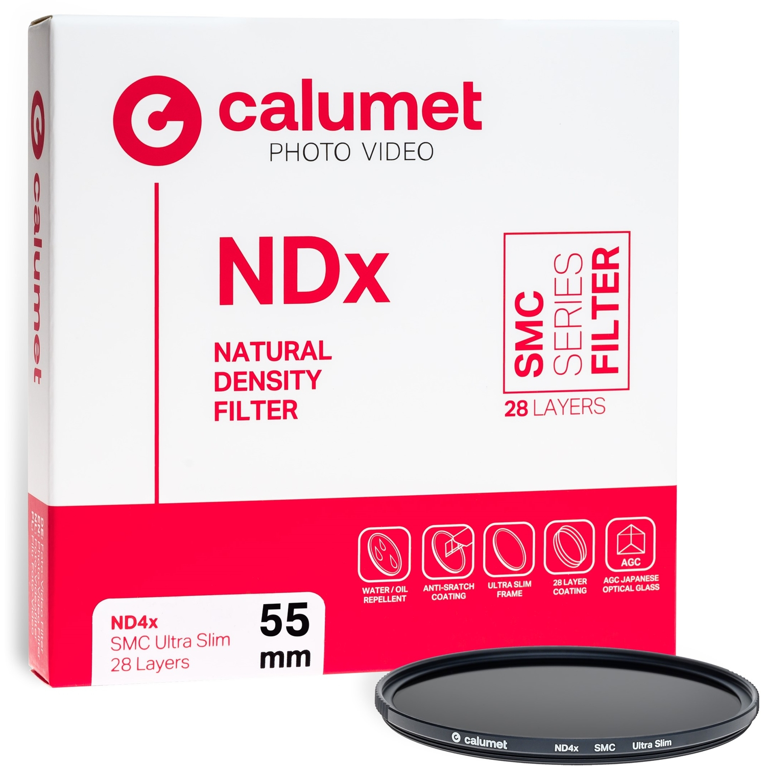Calumet Filter ND4x SMC 55mm Ultra Slim 28 Lagen Graufilter