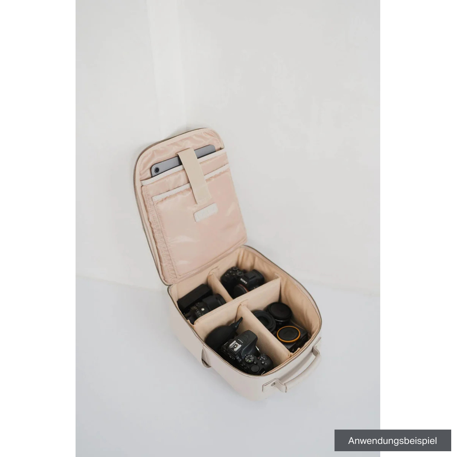 LOULEX Fotorucksack Mini Bag 13,7L beige