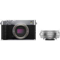 Fujifilm X-E5 mit FUJINON XF 23mm F2.8 R WR silber