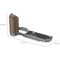 SmallRig Wooden L-Shape Handle 4736 charcoal silver für Fujifilm X-T50 