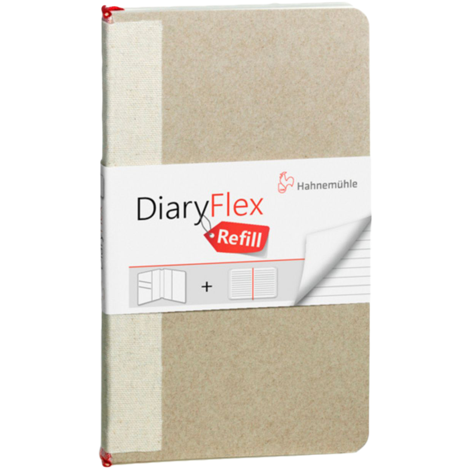Hahnemühle DiaryFlex liniert Refill 10,4 x 18,2cm 100g/m² 80 Blatt