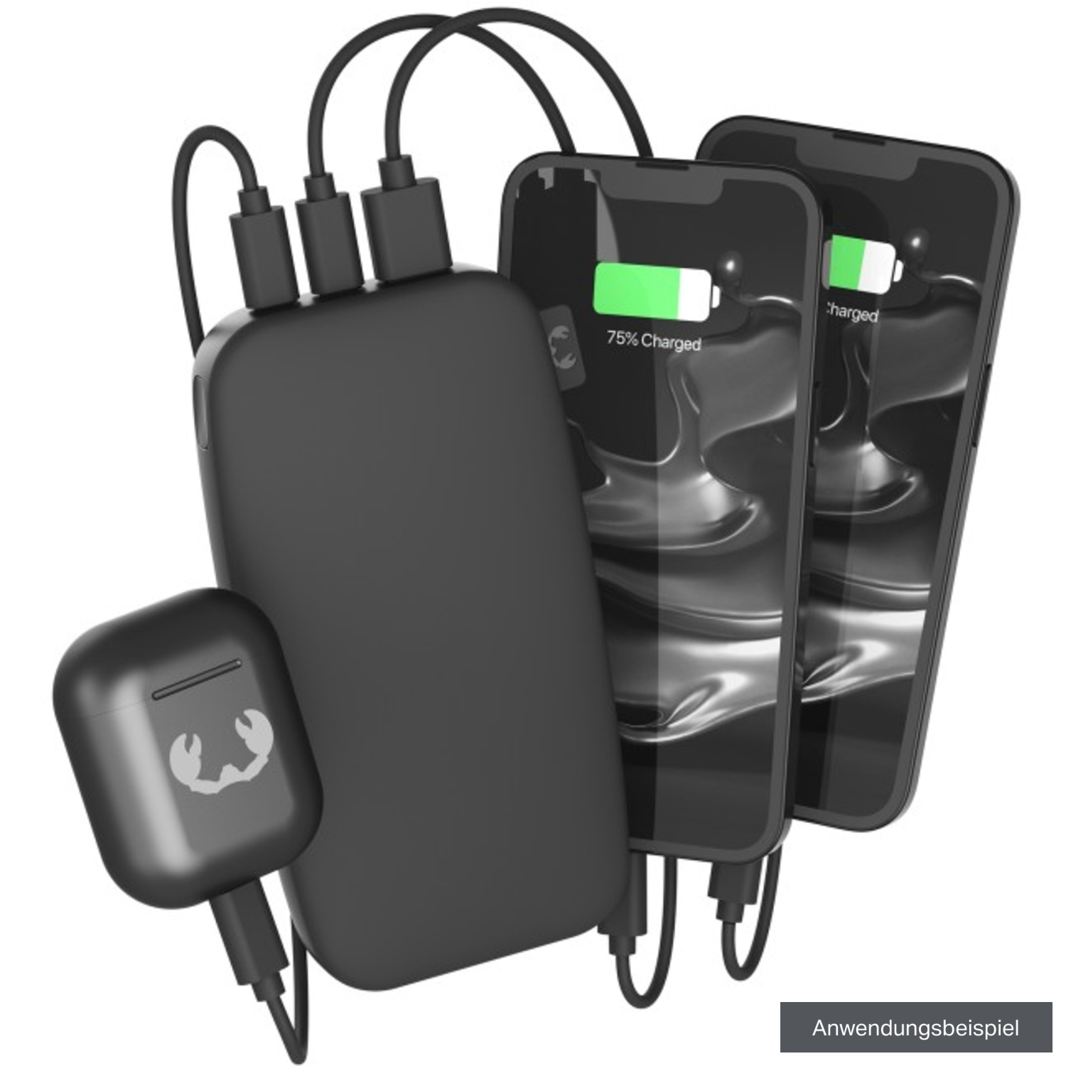 Fresh'n Rebel Powerbank 18000mAh mit USB-C Storm Grey